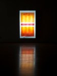 Entering the Void, ink-jet on transparent paper, MDF, light tubes, plexi glass, 185x105cm. 2011