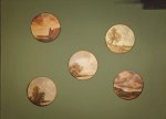 The Lost Paintings of van Ruysdael, print on transparent paper, epoxy, plexi glass, MDF, light bulb, 5x19,5∅. 2012